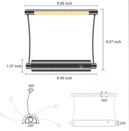 HONWELL Picture Light Cordless Display Lights Battery Powered LED Accent Light Remote Control Uplight Artwork Lighting, Swivel Lamp Head with Timer Dimmer, Stick Art Lights for Painting Frame Mirror