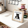 Funny Wood Coffee Sign Coffee Because Murder Is Wrong Humorous Coffees Sign Wall Art For Kitchen Office Bar Rustic Square Cafe Decor Plaque Coffees Themed Wall Decoration 5.9x5.9 Inch