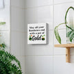 St Patricks Day Decor Irish Blessing Decorations May All Your Rainbows End with a Pot of Gold Rustic Wood Sign Home Tabletop Shelf Desk Decor St Patrick's Day Decorations 5 X 5 Inches