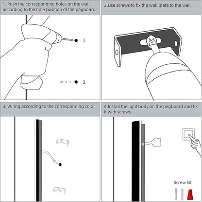 Modern Plug in Long Wall Sconce, 39" Black Matte LED Wall Lights, 20W Warm White 3000K Acrylic Indoor Wall lamp, with 59" Plug Cable for Bedroom, Living Room, Hallway