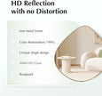 Asymmetrical Wall Mirror Matel Gold Framed Wall Mirror for Living Room Bedroom Bathroom Entryway Wall Decor 28.2