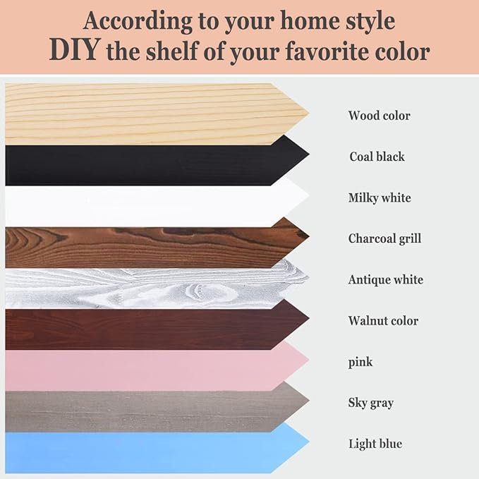 MBYD 36 Inch Floating Shelves Natural Wood, Wall Mount Picture Ledge Wooden Wall Shelf Nursery Bookshelf for Bedroom, Living Room, Office, Kitchen, Set of 3 Same Dimensions