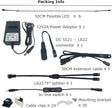 Litever Under Cabinet Light, 6 PCS 20 Inches Flexible LED Strips with Power Adapter, 24W,1800 Lumen, Daylight 5000K. Suitable for Kitchen Cabinets, Counters, Under Shelf, Closets (6-Strip-5000K)