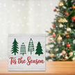 Christmas Decor Christmas Sign Decorations for Home Tis The Season Sign for Home Office Desk Table Cubicle Shelf Xmas Desk Accessories 5 x 5 inch
