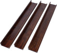 MBYD 36 Inch Wood Floating Shelves Wall Mounted Deep Walnut Picture Ledge Shelf Nursery Book Shelves for Home Decor for Bedrooms, Office, Living Room, Kitchen, 3 Same Sizes