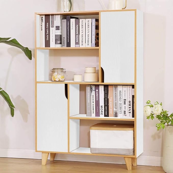 Abyssaly White Wallpaper 24 in X 196 in White Wood Self Adhesive Paper Decorative Film for Real Wood Grain Touch Easy to Clean Thicken Covers The Surface Renovate Home Decoration