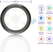 Puck Lights with Remote,7 Colors Under Cabinet Lighting Wireless,Battery Operated RGB LED Lights Dimmable, Push Lights for Closet,Kitchen,Under Counter Lights Bar Display Shelf (4pack)
