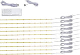 Dimmable Under Cabinet Lights with Touch Switch, 96 LEDs per feet, White(6500K) Lights kit for Kitchen Cabinets Counter Shelf Bookcase Closet (Cool White, 10 * 2Ft LED Strips)