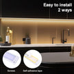 2pack 20inch Dimmable LED Under Cabinet Light Kit, 2700K to 6000K Smart LED Under Counter Lighting Fixture, Compatible with Alexa, Google Assistant, for Kitchen, Pantry, Shelf (White)