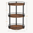Snughome Lazy Susan Organizer, 3 Tier Rotating Spice Rack, Turntable Lazy Susan Kitchen Countertop Organizer, 10.2