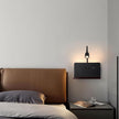 Bedside Wall Sconces with Wireless Charging Station & USB Charging, 3 Adjustable Color Temperatures LED Reading Lamp, 3000K Warm Ambient Lighting Wall Mounted Sconce for Bedroom, Plug-in or Hardwired