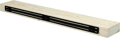 Dogberry Collections Smooth Timber Floating Shelf – Versatile Wood Mantel & Wall Shelf (Unfinished, 60 in.)