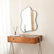 Irregular Wall Mirror Black Wave Shaped Metal Framed Wall Mirror for Bathroom Bedroom Entryway Living Room Wall Decor 28