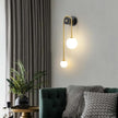 Modern Gold Wall Sconce Mid Century Gold Wall Lamp U-Shape Linear Wall Light with Milk Glass Shade Wall Lamp for Bedside Dining Room Bathroom