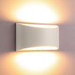 Lightess Modern LED Wall Sconce Light Dimmable 12W Up Down Wall Light for Bedroom Living Room, Warm White
