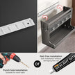 Kitchen Seasoning Shelf Spice Rack Wall Mount with Hooks and Utensil Holder Hanging Seasoning Box Shelf Seasoning Jar Organizer for Sugar Salt Pepper Oil Bottle (5 Boxes)