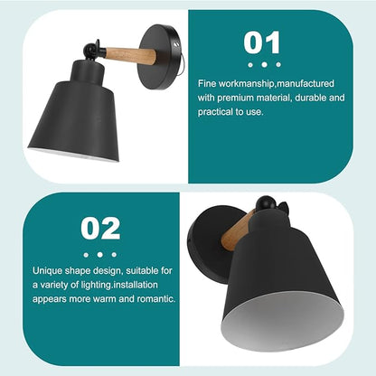 DOITOOL 1Pc Nordic Style Wall Light Decor Simple Backdrop Light for Bedroom and Hallway Elegant Design Low Energy Consumption for Indoor Aisle Illumination
