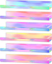 Dezzer 6 Pack Acrylic Shelves for Wall, 15