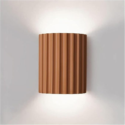 Nordic Minimalism Vintage Lamp Light Geometric Wall Lamp LED Wall Sconce Up Down Wall Lamp Resin Wall Spot Accent Lighting Indoor Lamps Night Lights for Living Room Bedroom Hallway(Orange)