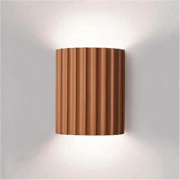 Nordic Minimalism Vintage Lamp Light Geometric Wall Lamp LED Wall Sconce Up Down Wall Lamp Resin Wall Spot Accent Lighting Indoor Lamps Night Lights for Living Room Bedroom Hallway(Orange)