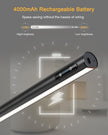 GOVSSING Picture Lights for Wall - 4000mAh Rechargeable Battery Wireless Picture Light with Remote, 3 Color Temps & Brightness Adjustable, 15.7” Rotatable Art Light, Memory & Timer Functions, Black