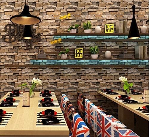 Rock Peel and Stick Wallpaper - Self-Adhesive & Removable Wallpaper Stone Decorations Contact Paper 17.7