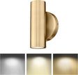 2-Light Wall Light, Brass Gold Wall Sconce, Indoor Up and Down Wall Lamp for Bedroom Bathroom Stair Entryway (1 Pack), WL4830-2W-BB