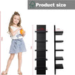 5 Tier Wall Shelves Black, Vertical Column Shelf Floating Storage Home Decor Organizer Design Utility Shelving Bedroom Living Room, 30.7