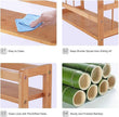 Ufine 2 Tier Bamboo Spice Rack Organizer Kitchen Countertop Storage Shelf Free Standing Holder Under Cabinet Bathroom for Various Bottles, Jars, Space Saving