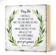 May The Lord Bless You Wood Block Plaque Box Sign for Home Living Room Coffee House Bar Shelf Table Office Decoration, Numbers 6:24-26 Bible Verse Decor Gifts for Women Mom Family Friends