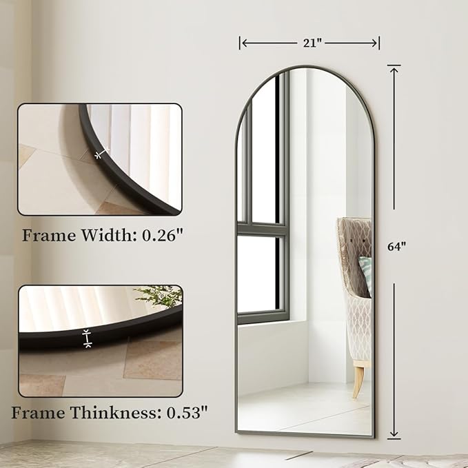 Arched Full Length Mirror, 64