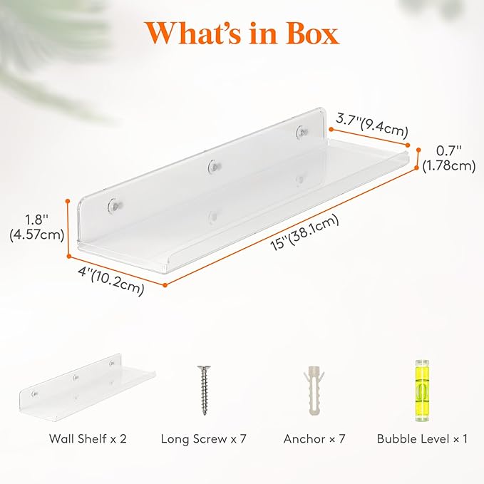 Lifewit Floating Shelves for Bathroom, 15