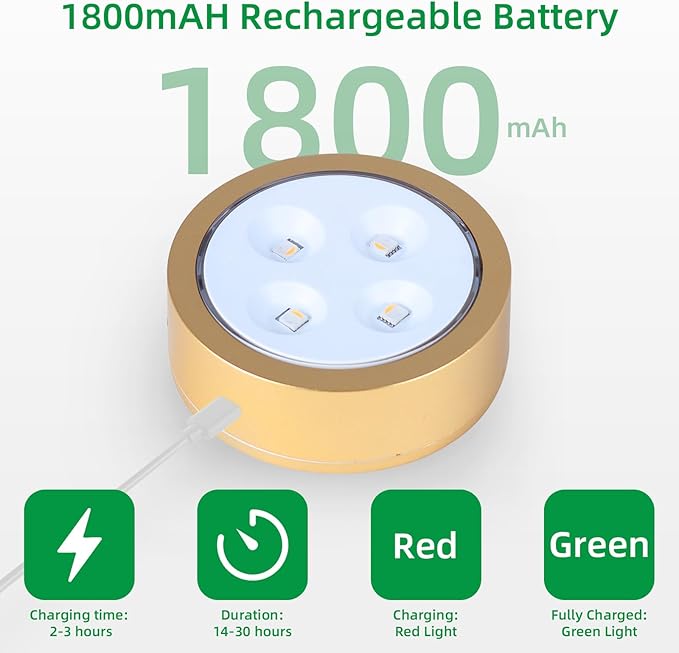 4 Pack Wireless Picture Lights for Wall, Magnetic Gold Picture Light Battery Operated with Remote, Dimmable Painting Light for Art Display, RGB Rechargeable Wall Lights for Photo Frame Gallery