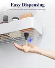Kitsure Shower Caddy - 2 Pack Adhesive Shower Organizer, Rustproof Metal Shelves, No-Drill Bathroom Organizers and Storage, White, Large