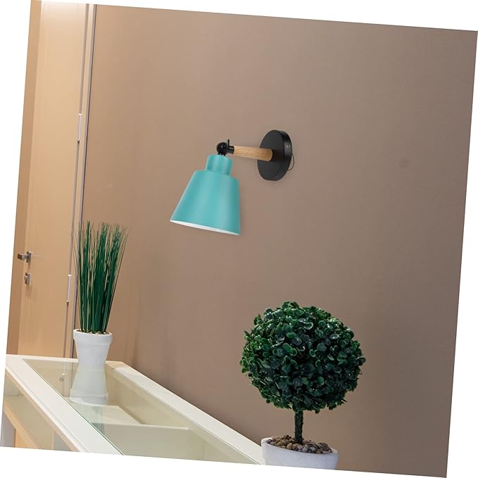 Nordic Modern Wall Light Fixture Simple Hanging Corridor Lamp for Indoor Bedroom Durable Wood and Metal Material Easy to Install Compact Wall Sconce Elegant Minimalist Design