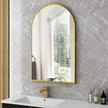 Gold Arched Bathroom Mirror for Wall-36