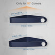 Sotfamily Plastic Shower Caddy Corner (for 90° Only), 2 Pack Adhesive Corner Shower Shelves for Bathroom Organizers and Storage, Navy
