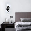 Modern LED Plug in Wall Sconce, 21W Black Indoor Wall Lights with Plug and Switch, Wall Lamps for Living Room, Bedroom, Hallway, Stairway, 6500K Wall Mounted Light