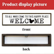 Disney, Disney Addict, Welcome Sign, Wall Table Shelf Decoration, Home Decor for Front Door, Porch Hanging Signs Decor for Indoor Outdoor, Hanging Framed Wood Sign, To All Who Come To This Happy Place 08