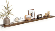 RICHFOCUS Live Edge Wood Floating Shelves 72