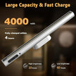 Hapfish Battery Powered Operated Wall Strip Lights, Rechargeable Magnetic LED Light Bar with Remote Control, Dimmable Desk Lamp, Under Cabinet Lighting Wireless for Picture Shelf Closet – Silver