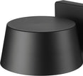 Globe Electric 44782 LED Integrated Outdoor Wall Sconce, Matte Black, 8W, 650 Lumens, 2700 Kelvin, Back Porch Lights, Front Patio, Garage Fixture, Exterior Lighting for House