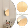 Modern Wall Sconces Natural Wood Grain Wall Lamp Minimalist Sconces Lighting 5W LED Mounted Lamp, Indoor Metal Circular Lighting Fixture for Bedroom Bathroom Stair Entryway