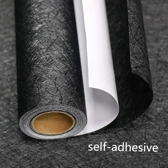 Abyssaly Black Silk Wallpaper Peel and Stick 15.7