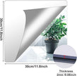 JUNEBRUSHS 4 Pack Self Adhesive Acrylic Mirror, 12X 12 Inch Mirror Tiles,Flexible Plastic Mirrors Sheets Wall Stickers,2MM Thick Mirrors,Frameless Small Mirror