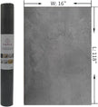 TOTIO Dark Grey Concrete Wallpaper Peel Stick Cement Look Countertop Contact Paper 16x118in Matte Thick Adhesive Waterproof Vinyl Wrap DIY Decorative Wall Sticker Modern Industrial Style Charcoal Gray