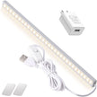 12 Inch Under Cabinet Light, Closet Light - Magnetic & Stick Mount, Flicker-Free Eye-Care Lighting, USB Powered Bright Lights for Kitchen, Room,Shelf (AC Adapter Included)