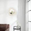 Mirrors for Wall Gold Circular Art Classic Metal Iron Frame Wall Mirror Decor Living Room Bedroom Bathroom Office Farmhouse Entryway Small 12” x 12”