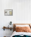 Rustic Wall Mirror Farmhouse, with Frame Wood Wall Mirror Rectangle Antique Decor Hanging Mirror for Bathroom Living Room Bedroom Entryway Small 16