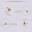 LED Modern Dimmable Picture Lights for Wall 23.62 Inch Hard-Wired Picture Frame Lights for Paintings Gallery Light with Adjustable Swing Arm Display Lights For Artwork,14W, Warm White Antique Bronze